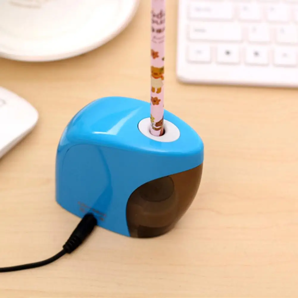 Портативная электрическая автоматическая точилка для карандашей школьная