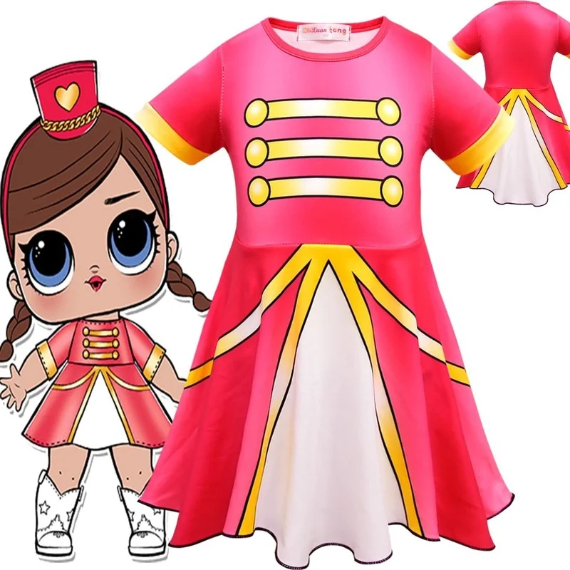 

Куклы из серии «Lol Surprise», новая модная детская одежда с героями мультфильмов для девочек, который только начинает ходить детское платье пред...