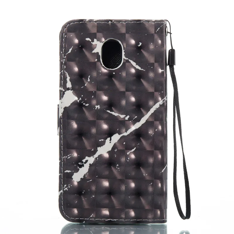 3D мраморный Плетеный Бумажник кожаный чехол для телефона Samsung Galaxy J3 J5 J7 2017 года Eur