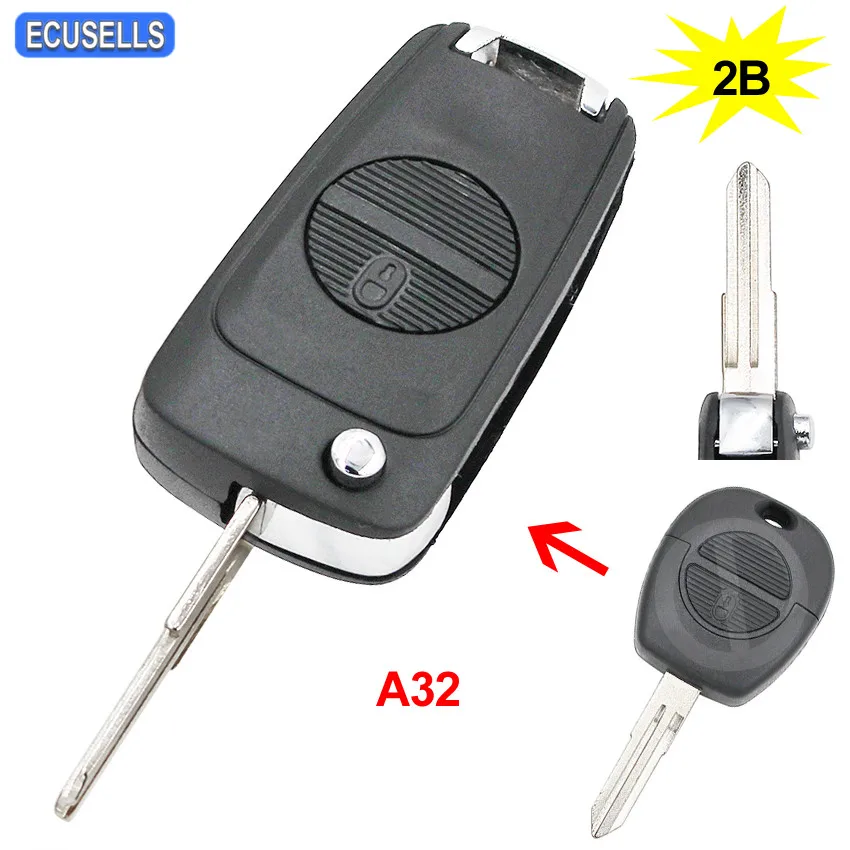 2 кнопки складной пульт дистанционного управления чехол для автомобильного