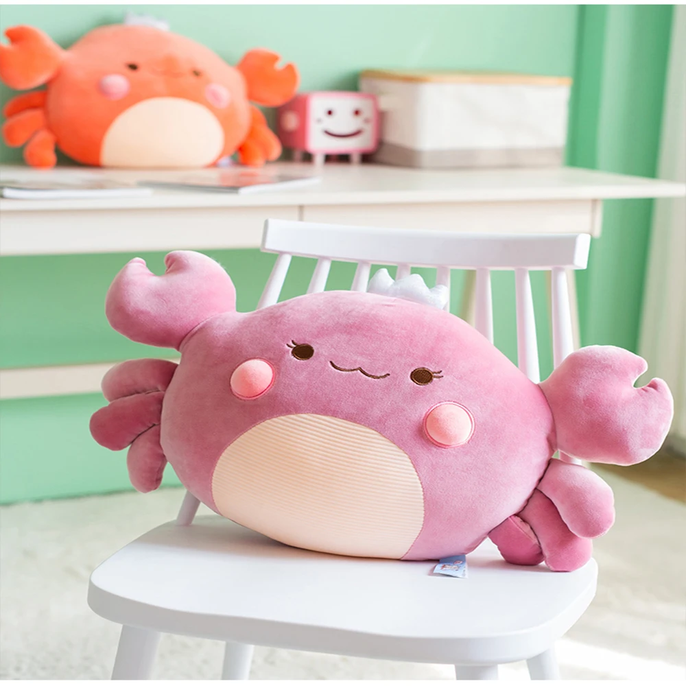 Милый Краб оранжевая фуксия-коричневая кукла аквариум большая ворота плюшевые