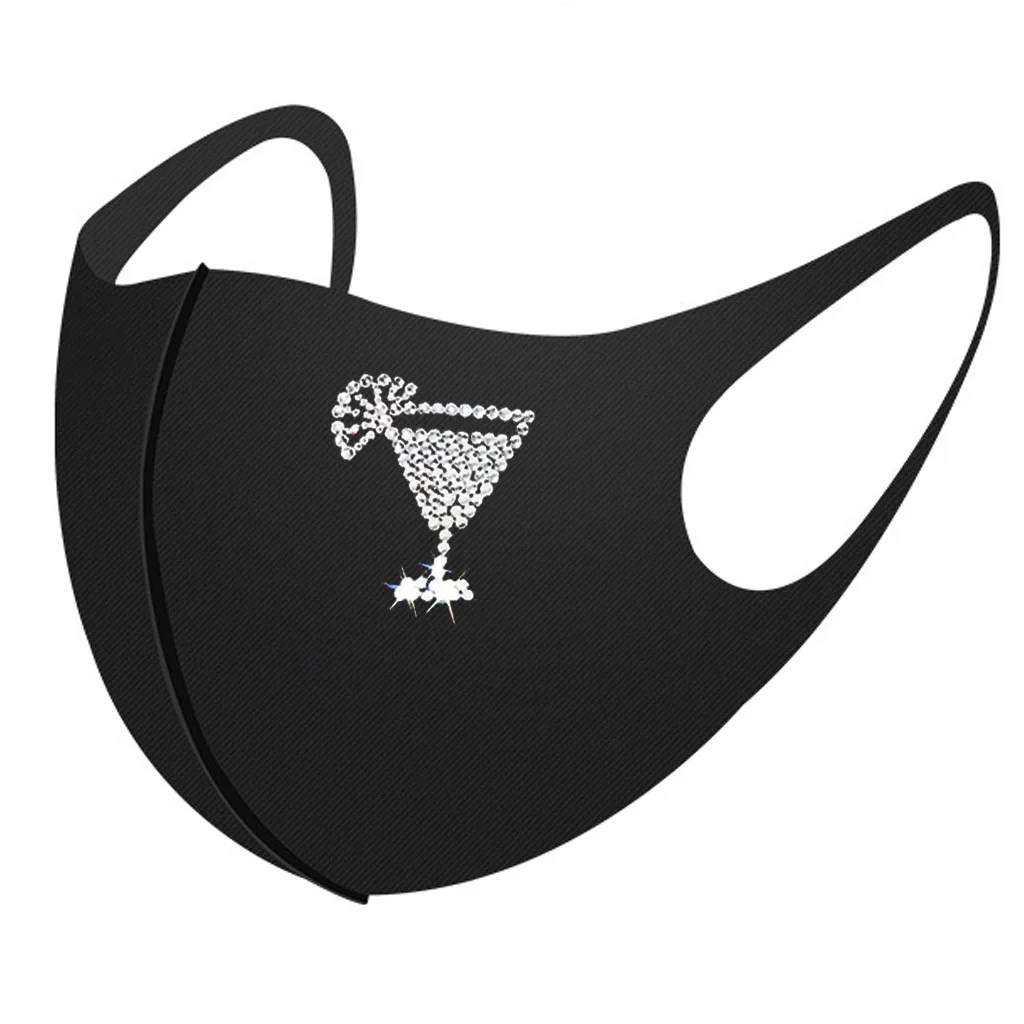 

Women Reusable Outdoor Drill Breathable Fashion Ice Cotton Windproof Mask Washable Dustproof Reusable Face Mask Mscara