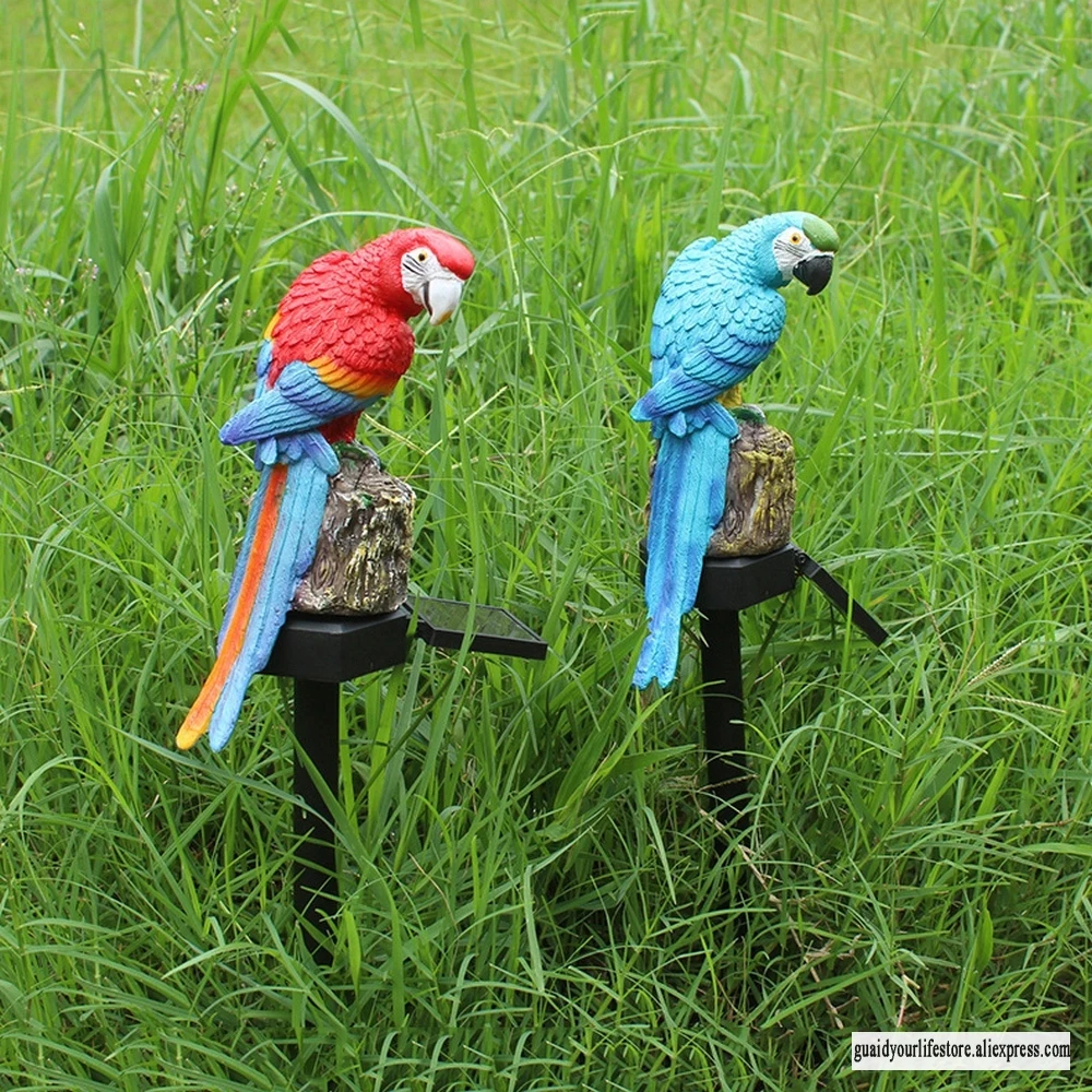 

2020 New LED Solar Parrot Light Garden Landscape Decorative Light 1.2V 600MA Outdoor Waterproof Light Control Ground Plug Light
