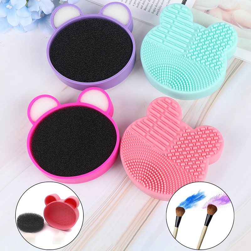 Новый набор для очистки кистей макияжа двухсторонний дизайн с косметической