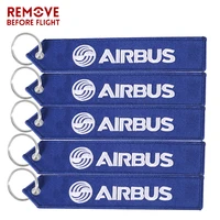 5 pcs airbus boeing keychain oem embroidery a320 a330 a350 aviation key ring chain for aviation gift strap lanyard llavero