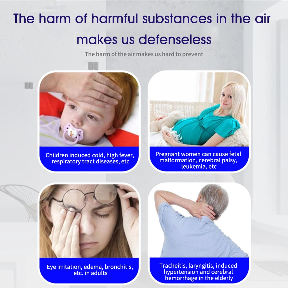 

PM2.5 PM10 CO2 USB Port Measuring Tool Air Quality Monitor LCD Display Testing AQI Detector Home Office Indoors Formaldehyde
