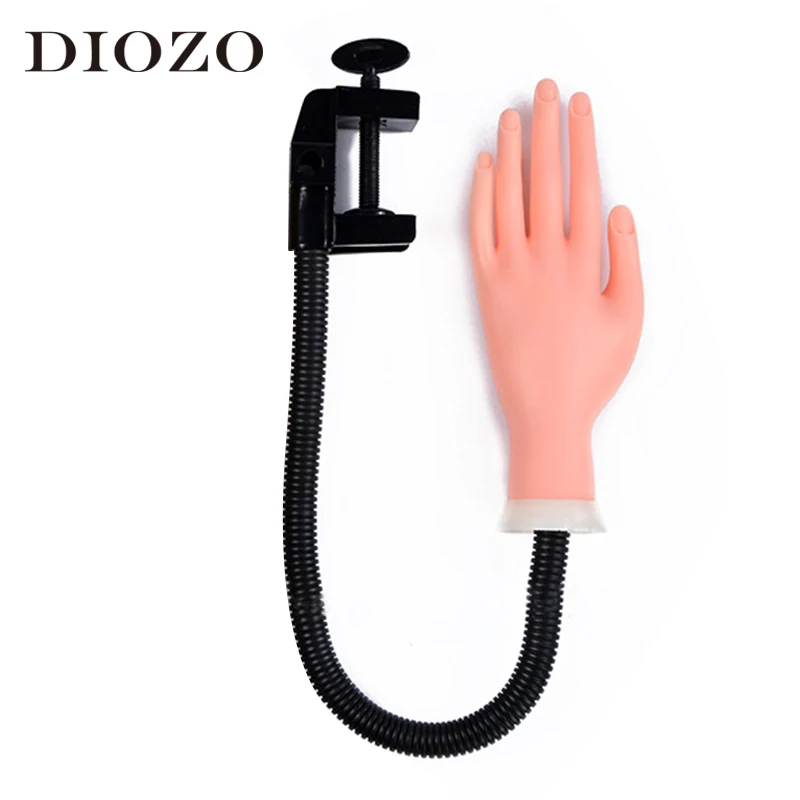 Практическая ручная тренировка ногтей искусственная ручка Регулируемая Гибкая