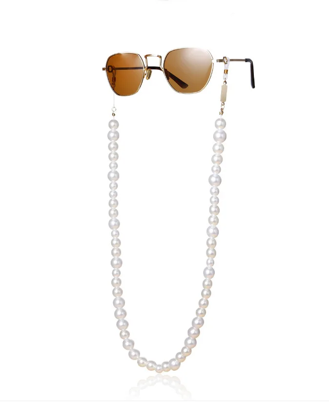 

OL Style Big imitation Pearl Chain Lanyard Reading Glasses Chains Women Accessories Men Sunglasses Hold Straps Cords