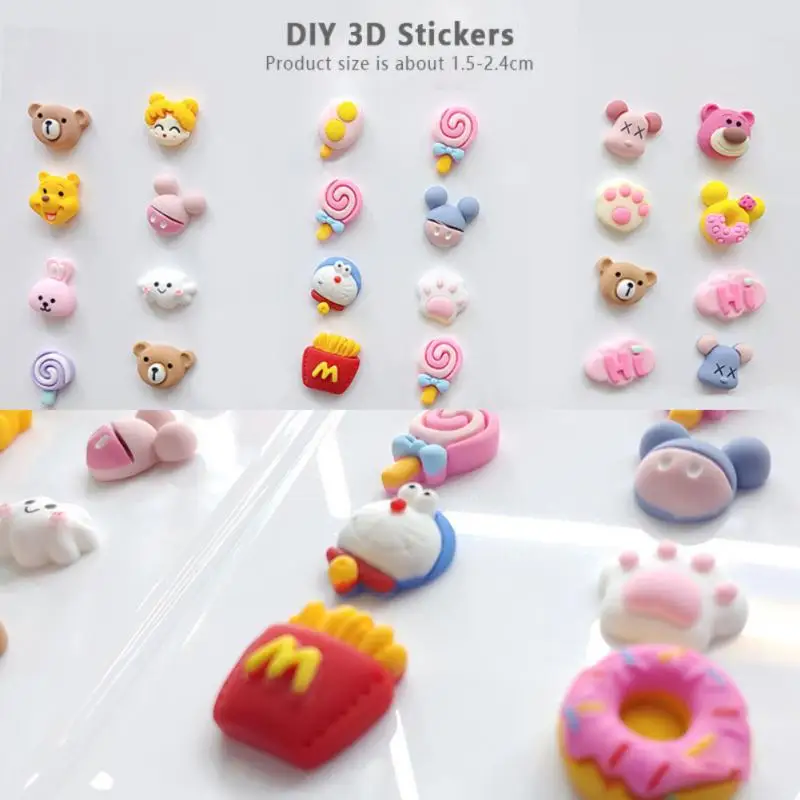 Three-Dimensional Cartoon Sticker Water Cup Travel Trolley Refrigerator Notebook Tide Brand Kettle Book Dropship | Дом и сад