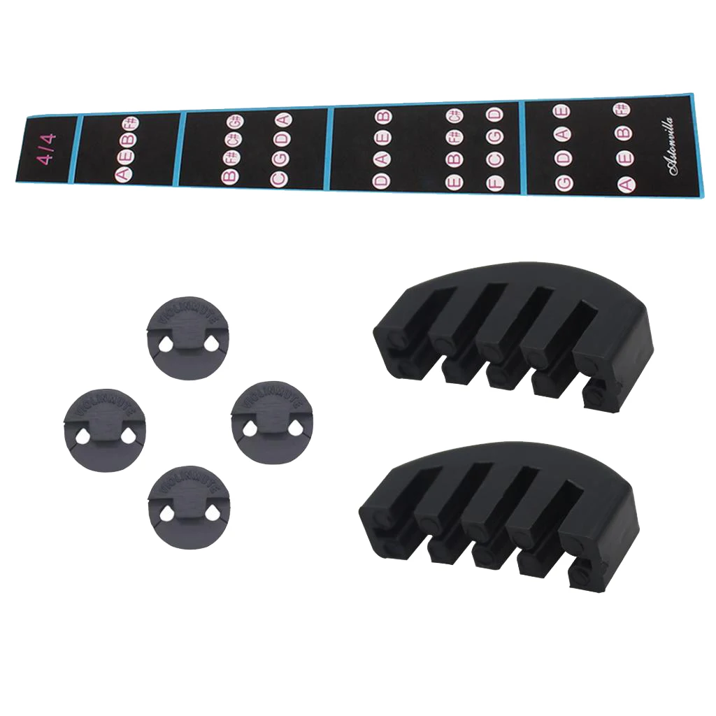 

7pack Violin Practice Mute Tool Violin Finger Guide Pack For Beginners