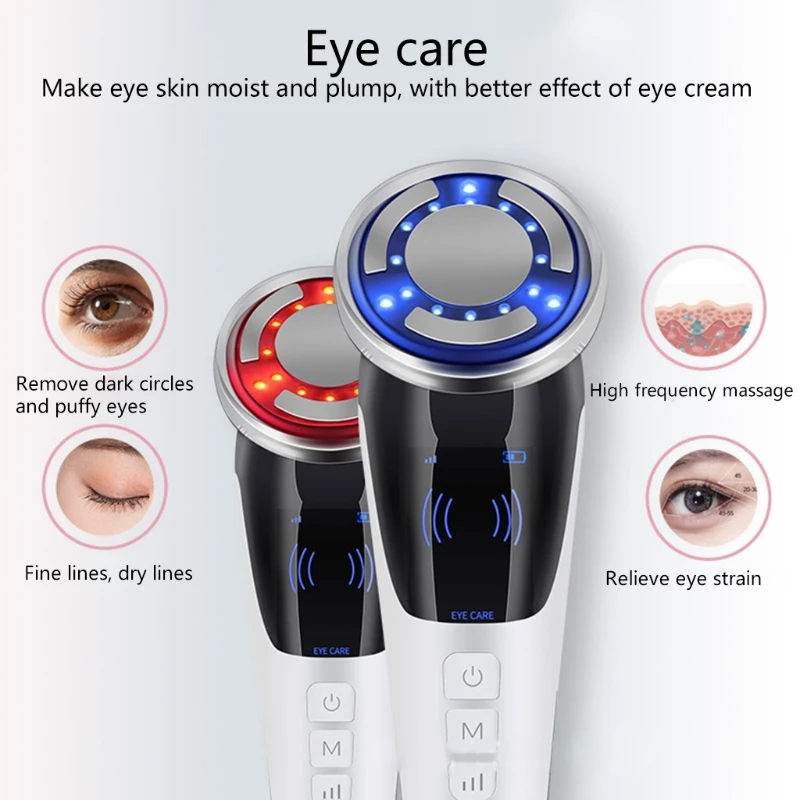 

4 In 1 EMS Micro Electric Facial Massager 6 LED Color Light Vibration Lifting Deep Cleansing Therapy Beauty Instrument