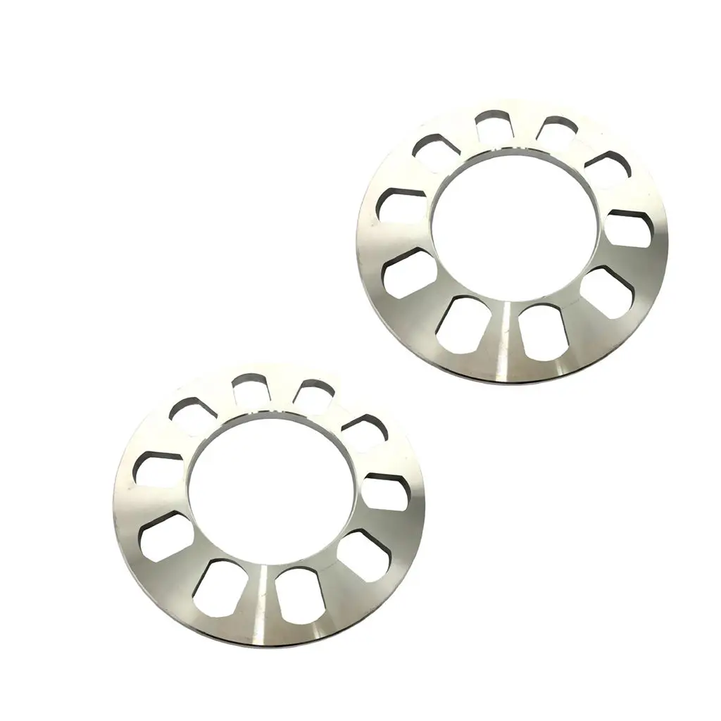 

2 Pieces Aluminium 5-Hole Wheel Hub Spacer 8mm Thickness for Car Vehicles