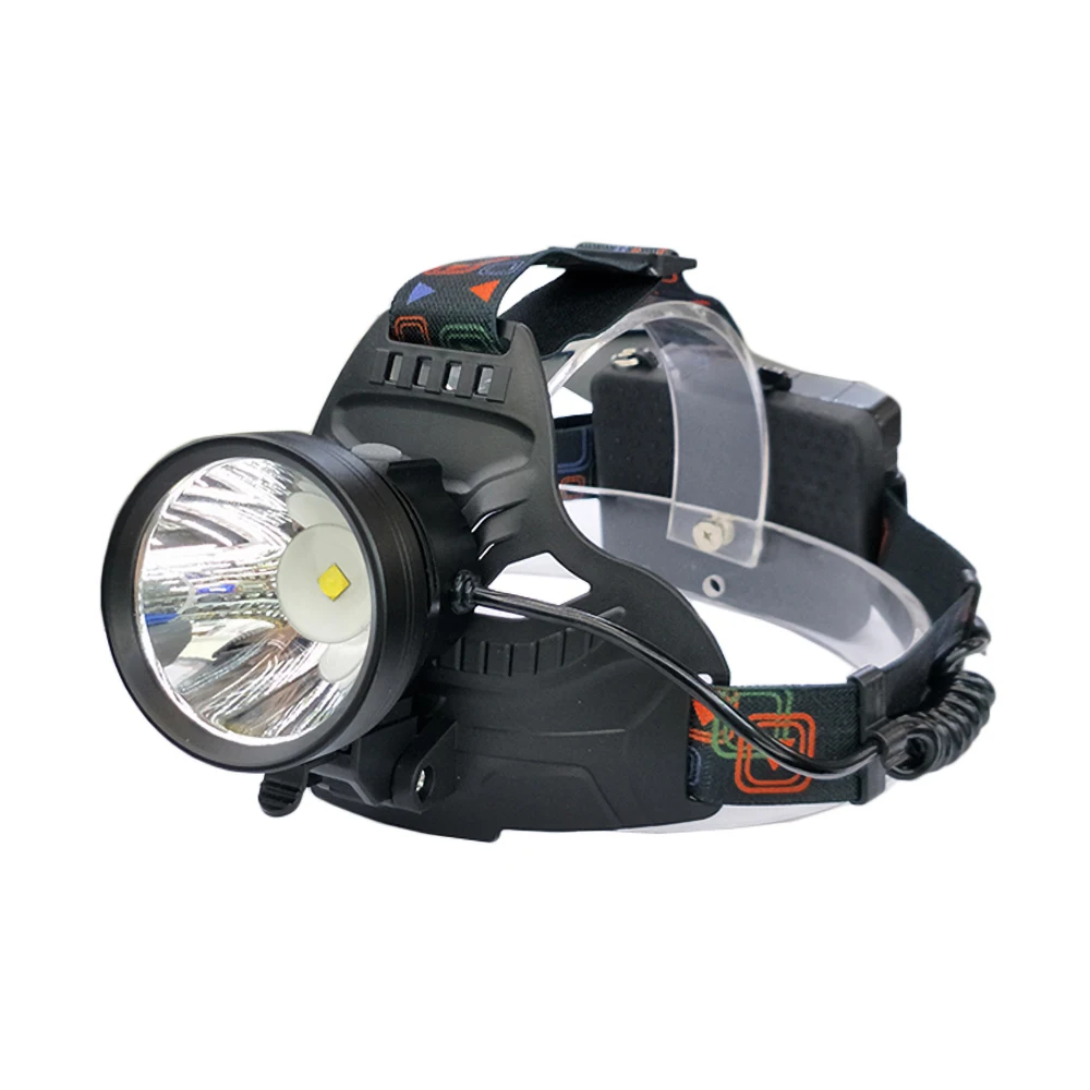 

Портативный мощный светодиодный налобный фонарь XHP50, водонепроницаемый налобный фонарь для кемпинга с регулируемым углом 90 градусов, перез...