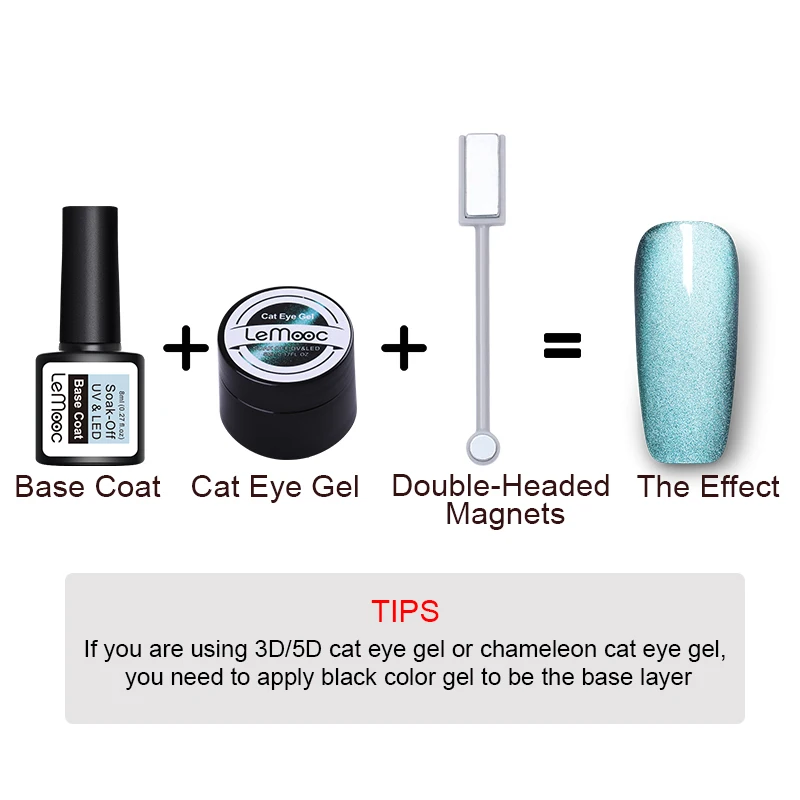 Гель лак для ногтей LEMOOC 5D кошачий глаз 5 мл|Гель ногтей| |