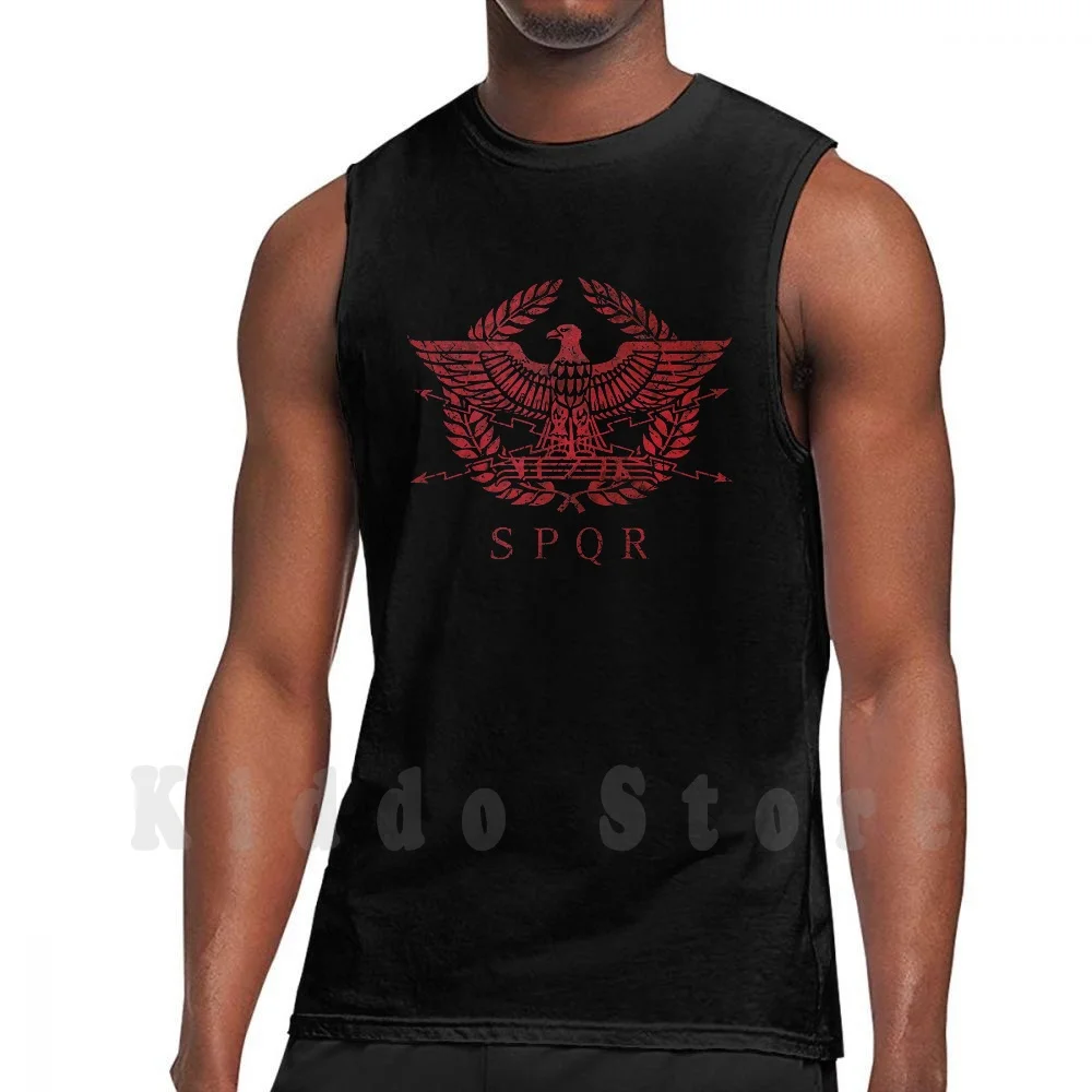 

Roman Empire Eagle Emblem-Blood Edition Tank Tops Vest 100% Cotton Roman Empire Eagle Military Empire Insignia Vintage