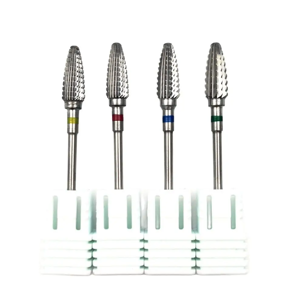 

Nail Drill Bit 3/32" Tungsten Carbide Nail Bits Rotary Burr Millling Cutter for Manicure Electric Nails Accessories Tool