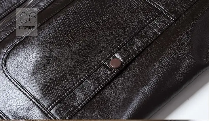 Куртка мужская из овечьей шкуры модная деловая Повседневная теплая кожаная