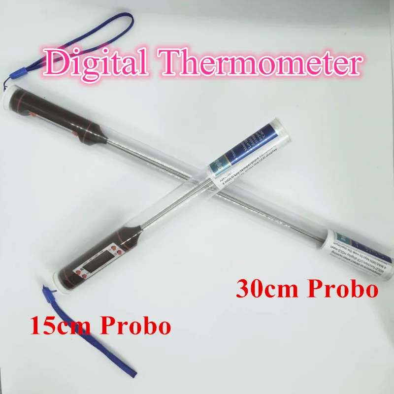 Цифровой термометр в виде ручки с щупом 30 см/15 см Мыло своими руками/стандартный