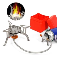 windproof camping gas stove portable foldable backpack electronic stove head outdoor cooking picnic hikingmountaineering camping