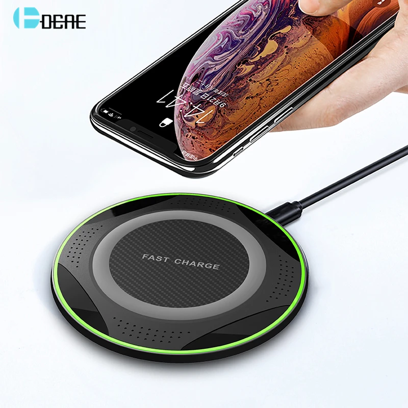 DCAE 10 Вт Быстрая зарядка беспроводное зарядное устройство для iPhone 11 Pro Max X XR XS 8 Airpods