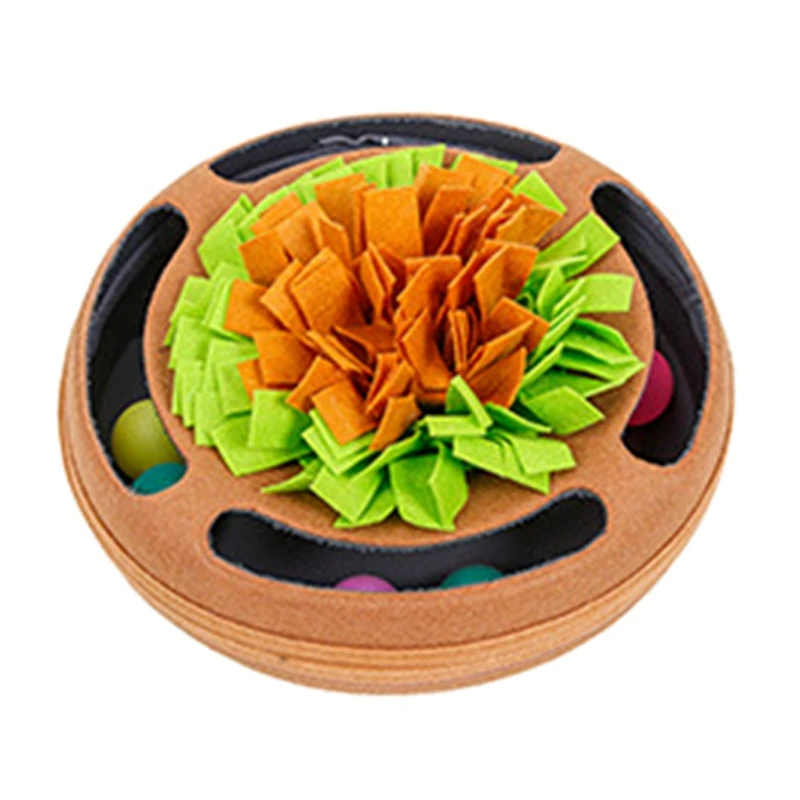 

Cat Toy Turntable Ball Pet Interactive Game Track Toy Dog Slow Food Feeding Mat Pet Educational Toy