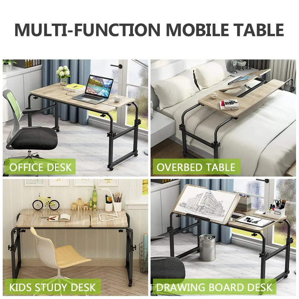 Регулируемый стол с колесами и наклонной подставкой|Пристенный столик| |