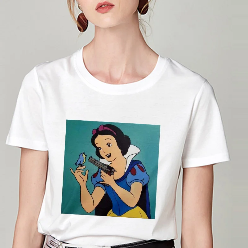 Футболка женская летняя с принтом Белоснежки | Женская одежда