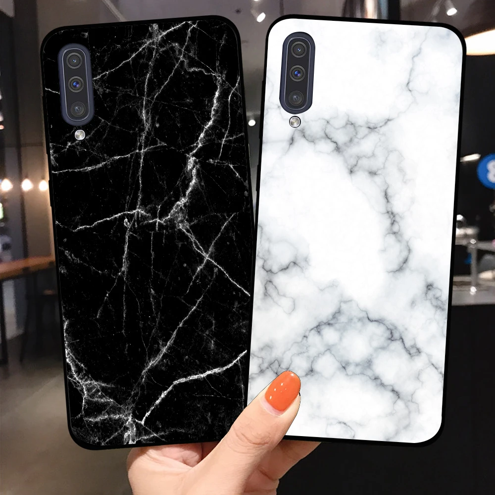 

Fashion marble texture for Fundas Samsung Galaxy A7 2018 Case A750 A50 A20 A20E A10 A30 s A40 A50S A60 A70 A21S Cases