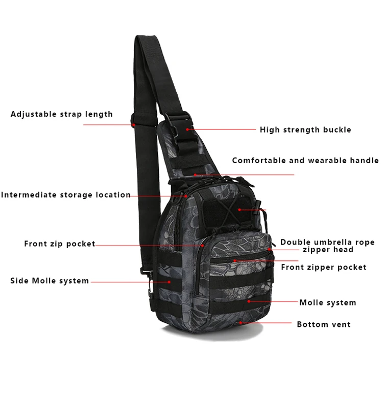 Военная Тактическая Сумка на плечо армейский рюкзак слинг для кемпинга пешего