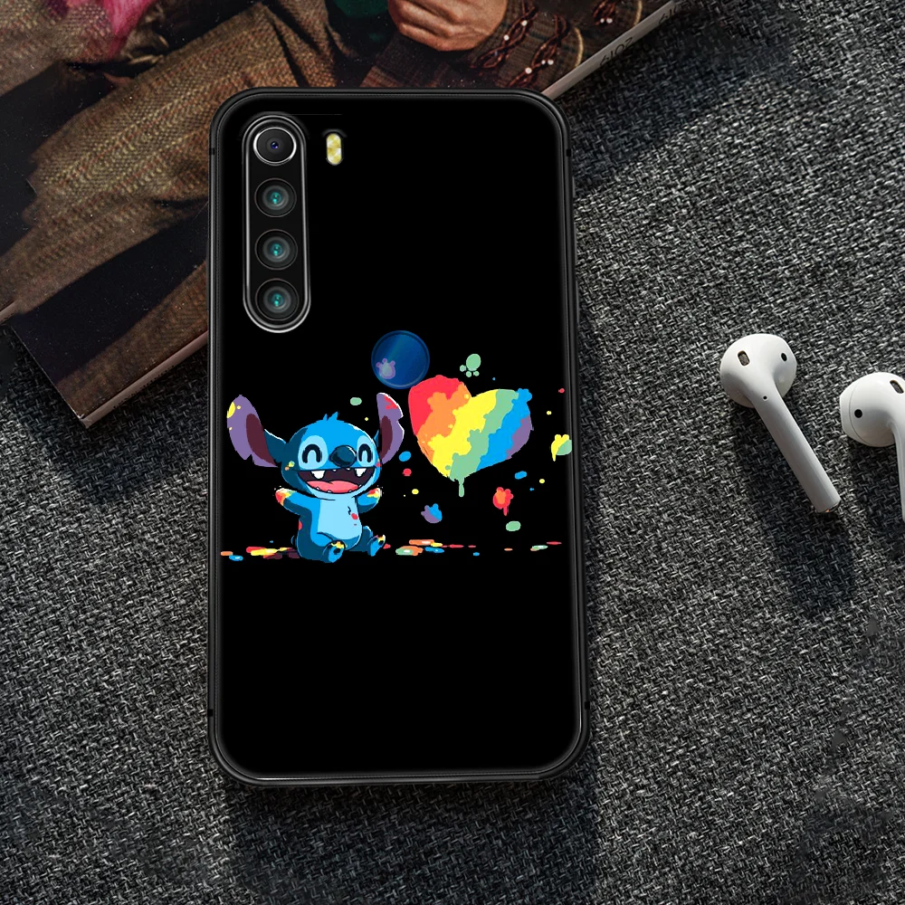 

Cartoon cute Stitch Phone Case Cover Hull For XIAOMI Redmi 7 7a 8 8a 9 10X NOTE 6 7 7s 8 8t 9 9s Pro Max black Bumper 3D Prime
