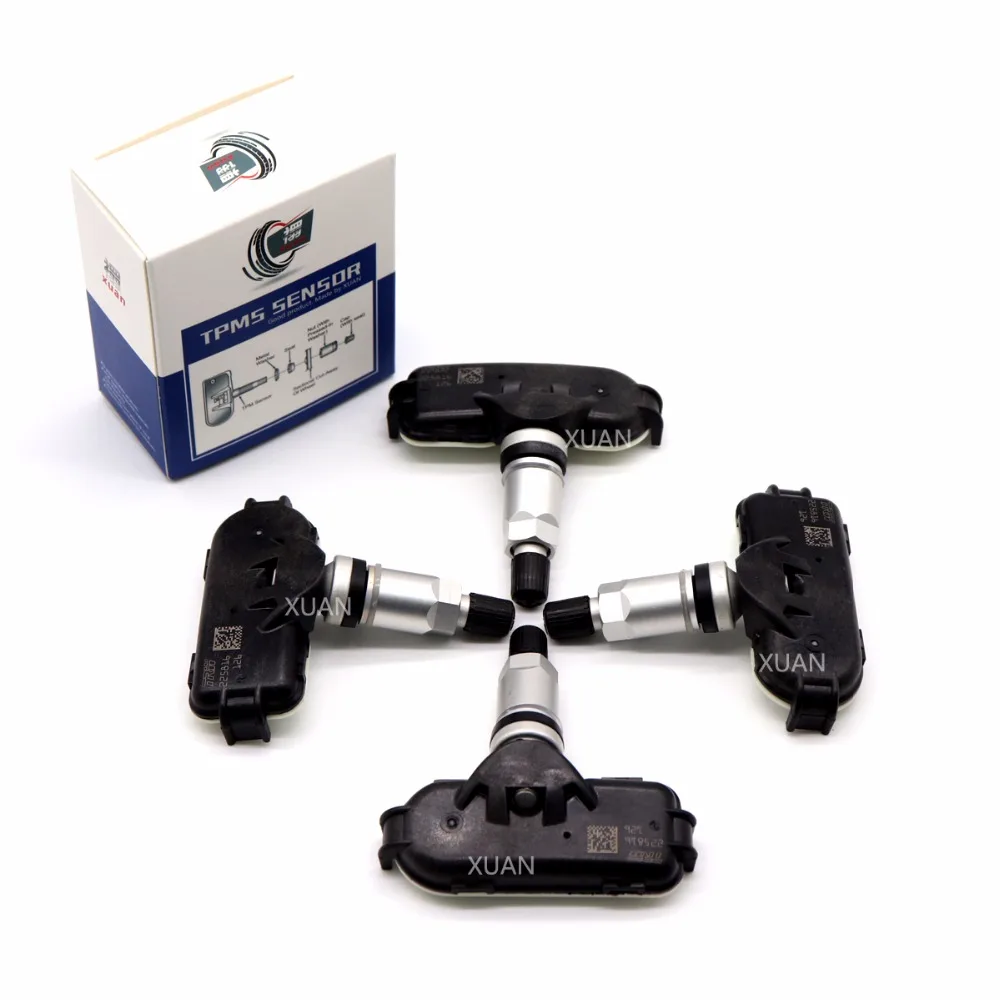 XUAN 4 шт. датчик давления в шинах TPMS 52933-3V100 для HYUNDAI Azera 11 i40 VF ix35 2.0L GT 1.6L Sunrunner 434 МГц |