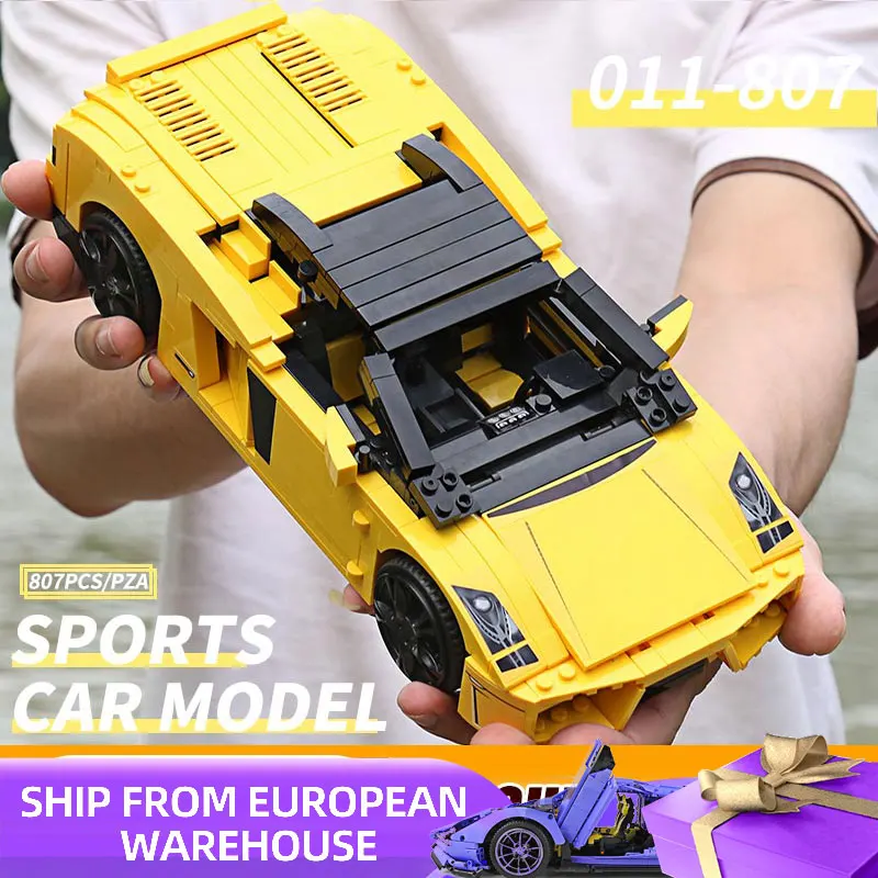Yile 011 гоночный автомобиль серии Совместимый 8169 Gallardoed LP 560-4 модель спортивного