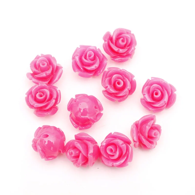 

10 pcs /lot 15mm Mix Colors Lovely Flower Shape Acrylic beads For Jewelry Making Craft DIY Jewelry Accessories