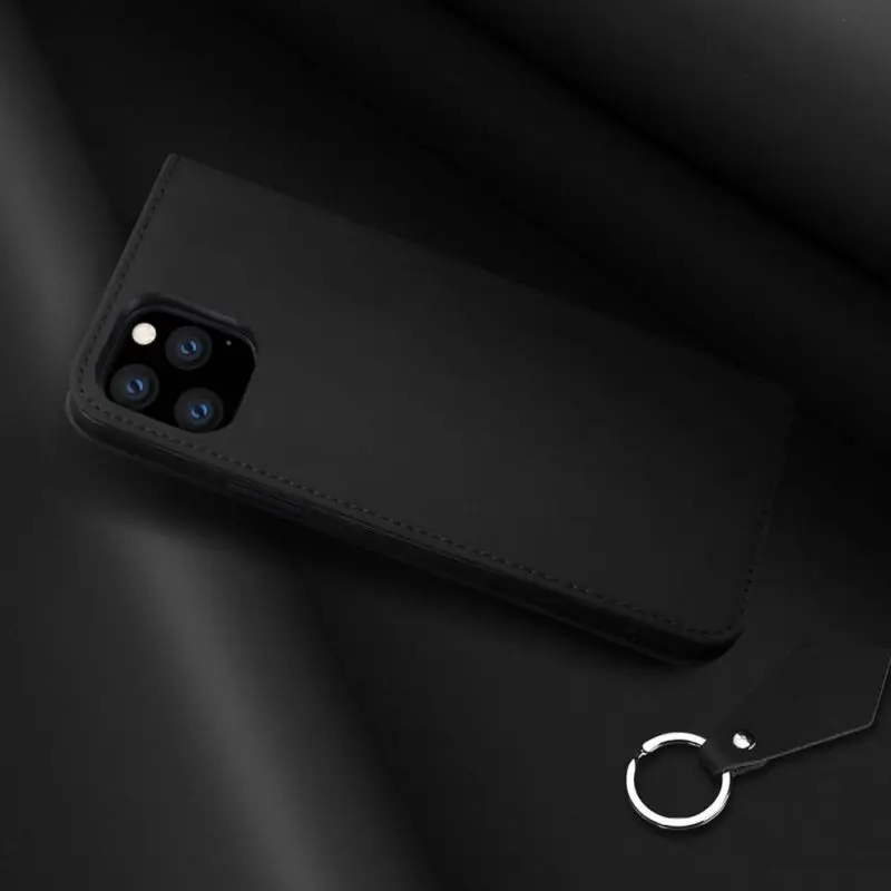 Полностью Защитные чехлы для iPhone11ProMAX, Магнитный чехол с откидной крышкой и отделениями для карт, однотонные чехлы из натуральной кожи пу и ТПУ