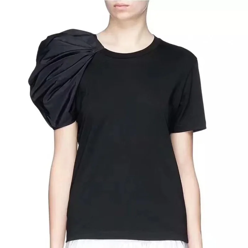 

Женская летняя футболка с коротким рукавом, новинка 2021, блузка с коротким рукавом, эстетическая одежда