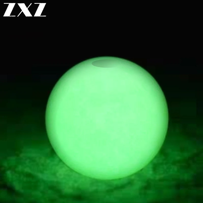 Зеленый морской 100 шт. рыболовные круглые резиновые Спираль светящиеся шарики