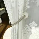 Магнитные застежки для штор, застежка для штор, декоративная пряжка, искусственный жемчуг, магнитный зажим для штор, занавеска