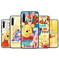 disney winnie the pooh for xiaomi redmi k40 k30 k20 pro plus 9c 9a 9 8a 7 luxury shell tempered glass phone case cover
