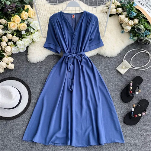 XH--449 Blue Модное весеннее новое летнее длинное платье миди с v-образным вырезом vestido de festa вечернее Бандажное женское повседневное элегантное платье с высокой талией Vestidos - Цвет: XH--449 Blue