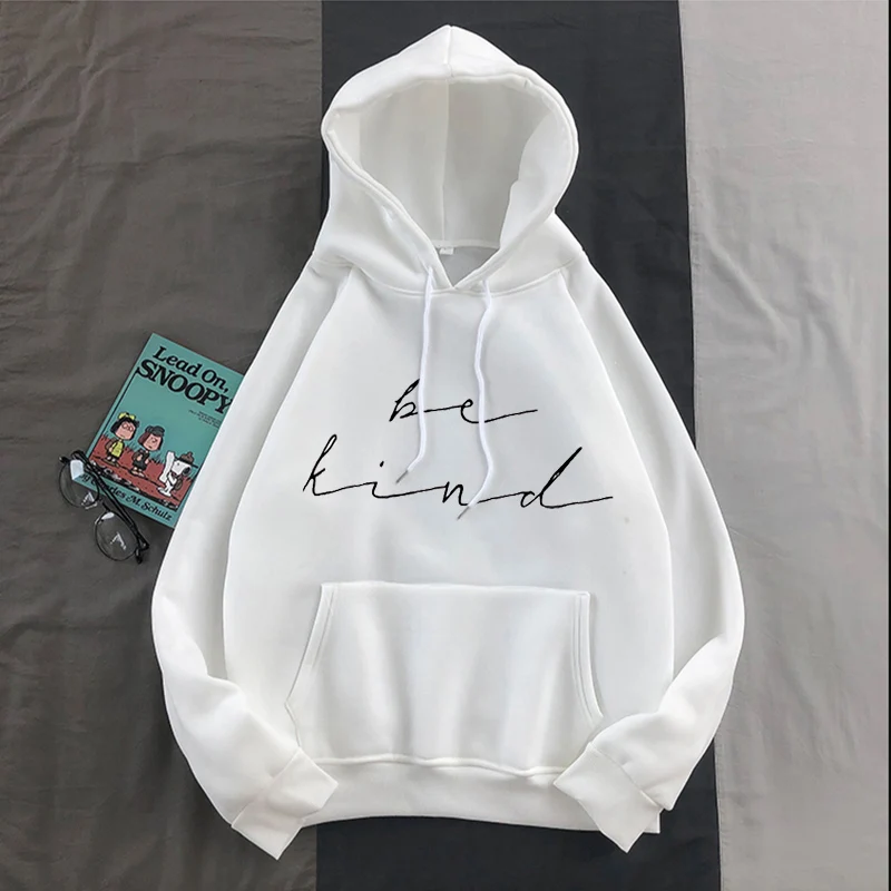 Женские толстовки с капюшоном простые универсальные пуловеры оверсайз для