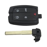 5 button smart card remote key shell emergency insert blade for land rover for landrover discovery sport freelander 2 3