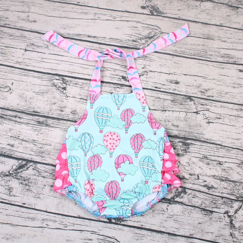 Summer Infant Baby Girl Romper Hot Air Balloon Toddler Boy Jumpsuit Sunsuit Cotton Girls Playsuit Newborn roupas | Детская одежда и