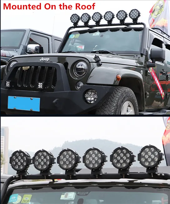27W 42W 48W LED Off-Road/Offroad Light Bar 12V 24V Car Light For Jeep ATV UAZ SUV 4WD 4x4 Truck Tractor Off-road Spot Light Bulb