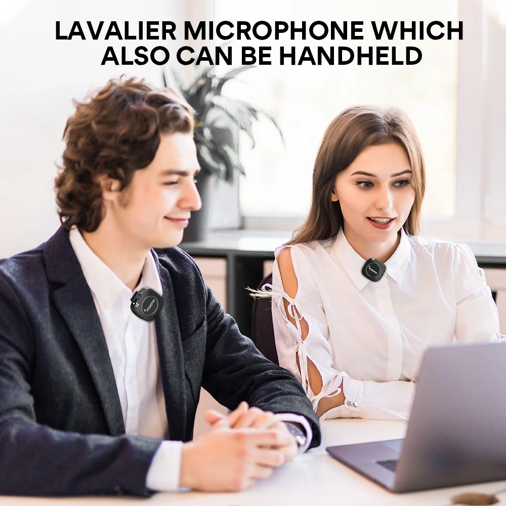 maono professional wireless microphone rechargeable dual 2 4ghz transmission technology for interview laptop mobile phone free global shipping