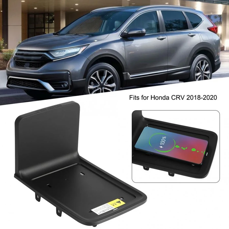 

10W Car Wireless Charger, for Honda CRV 2017 2018 2019 2020 2021 Phone Charging Pad Armrest Phone Holder