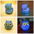 Светодиодсветильник ПА для алмазной живописи, настольная лампа сделай сам с вышивкой, с изобрасветодиодный ением утки, тыквы, мозаика из страз, украшение для дома и стола, милое животное