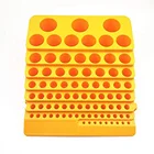 Многофункциональное пластиковое сверло с 85 отверстиями для хранения, Настольный Фрезерный резак, искусственный утолщенный органайзер, развертка, ящик для инструментов