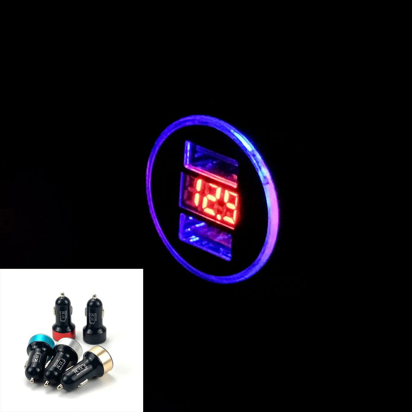 

Автомобильное зарядное устройство с двумя USB-портами 3,1 А, светодиодный дисплей для LADA Vesta Granta 1300 Niva Samara Signet Priora Kalina, сафари largus vaz XRAY 2110