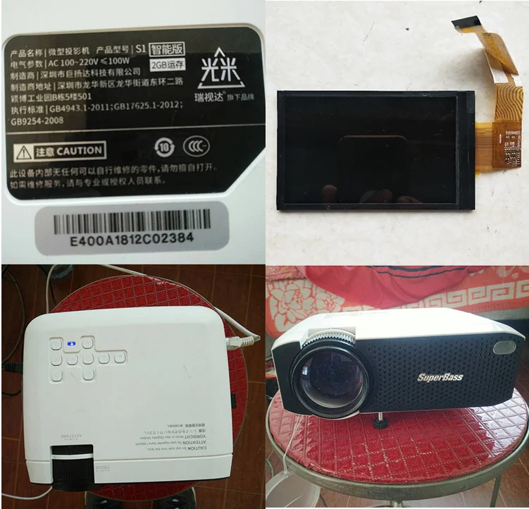 4-дюймовый ЖК-экран с подсветкой и сенсором для Rigal RD-805 RD-810 GP9 TMT-800 Q7 Q3 CZ-Q5 UC36 UC40 UC46 микропроектор Ремонт Замена