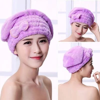 microfiber quick hair towel turban towel quickly hair drying towel women girls ladies absorbent shower cap bathroom products